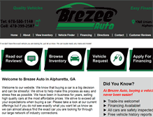Tablet Screenshot of brezeeauto.com